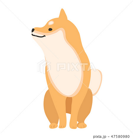 犬 柴犬 横顔のイラスト素材 Pixta