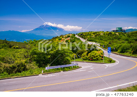 富士山有料道路の写真素材