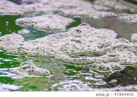 エアレーション 水面の写真素材