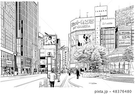 Downtown Area Illustrations