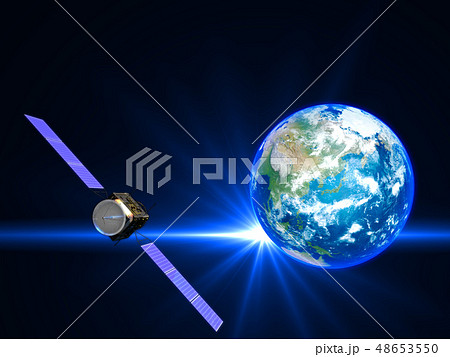 人工衛星のイラスト素材集 ピクスタ