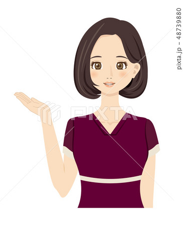 ビューティーアドバイザーのイラスト素材