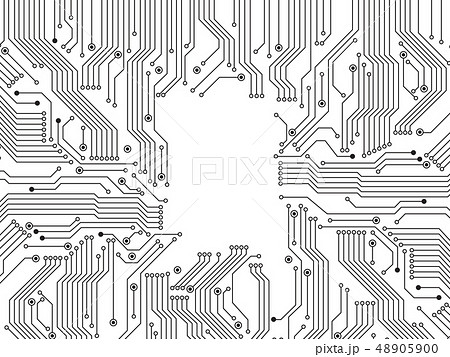 電子回路基板のイラスト素材