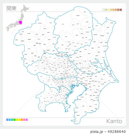 埼玉県地図のイラスト素材