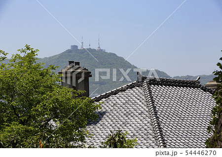 洋館 屋根 煙突 東山手洋館群の写真素材