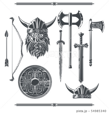 剣 モノクロのイラスト素材