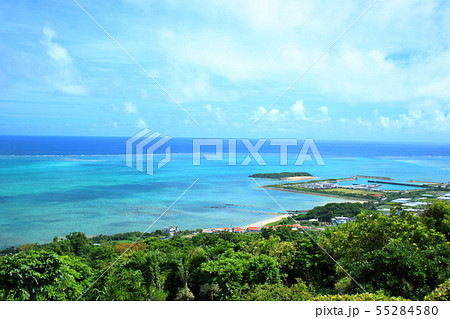 知念村の漁港 絵画 知念村の漁港 絵画 知念村の漁港