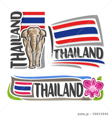 ゾウ 象 タイ タイ国のイラスト素材
