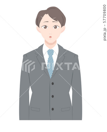 直立姿勢のイラスト素材