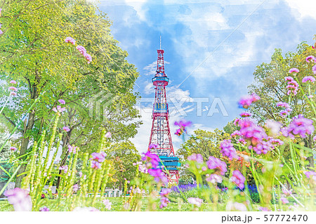 大通公園のイラスト素材 - PIXTA
