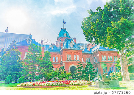 北海道 北北海道 夏 風景のイラスト素材