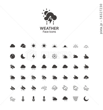 台風の目のイラスト素材