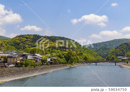 朝霧橋の写真素材