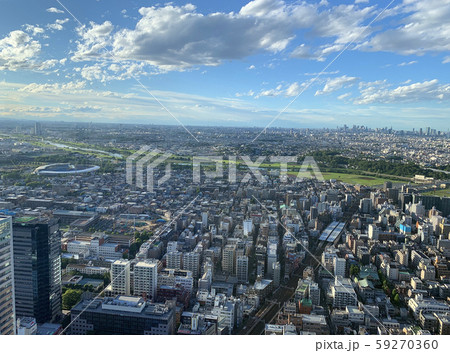 空撮 航空写真 俯瞰 武蔵小杉の写真素材 - PIXTA