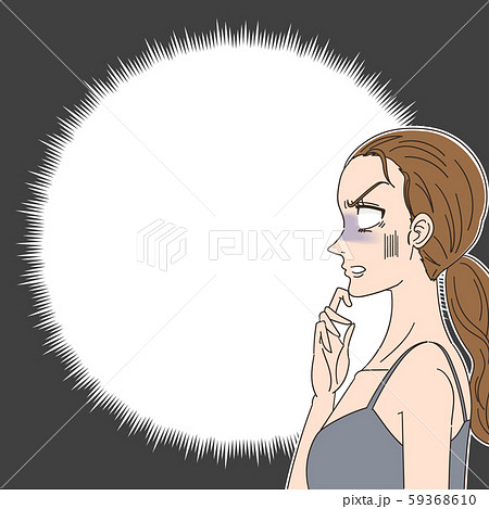 ビックリ顔のイラスト素材