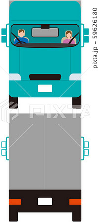 車 自動車 後ろ 背面のイラスト素材