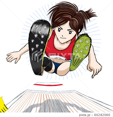 陸上スパイクのイラスト素材