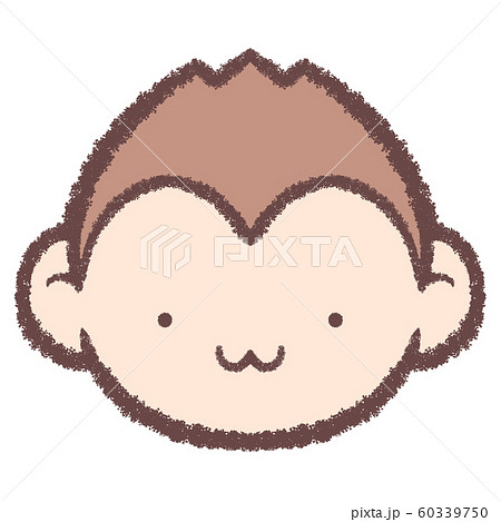 動物 猿 手書き 手描きのイラスト素材