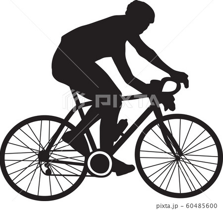 野原 自転車 スピード 男の子のイラスト素材