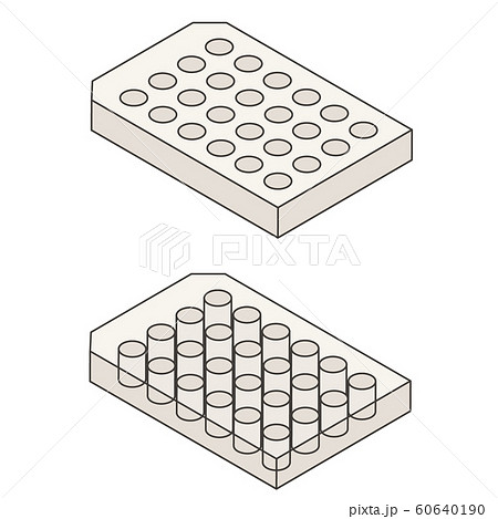 培養プレートのイラスト素材
