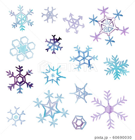 雪の結晶 雪 可愛い 背景 スノー イラスト ブルー 冬 模様 白のイラスト素材