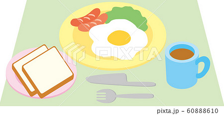 朝ご飯のイラスト素材