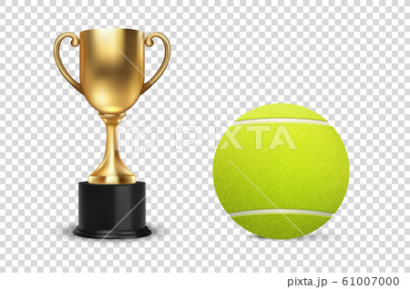 テニス 庭球 ベクトル 優勝トロフィーのイラスト素材 - PIXTA