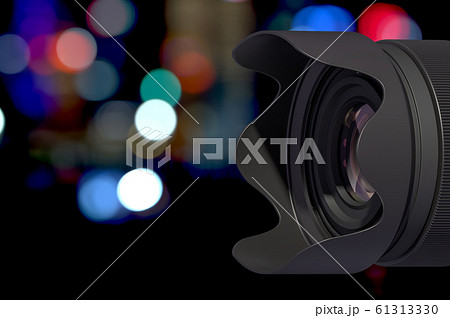 カメラレンズのイラスト素材