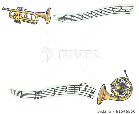 トランペット 金管楽器 楽器 ベクターのイラスト素材
