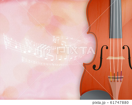 ヴァイオリンのイラスト素材