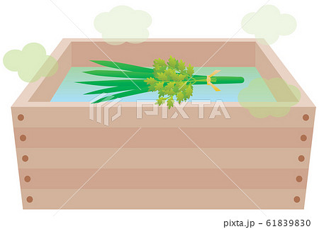 菖蒲湯のイラスト素材