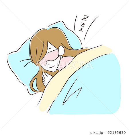 アイマスクのイラスト素材