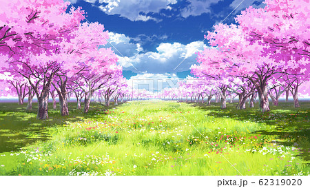 しだれ桜のイラスト素材