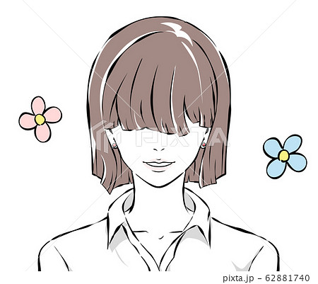 アンニュイ イラストのイラスト素材