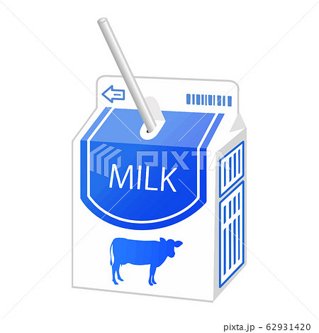 給食の牛乳のイラスト素材