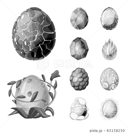 龍 ドラゴン 玉 イラストの写真素材