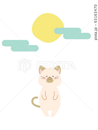 十五夜 猫 月見 満月のイラスト素材 - PIXTA
