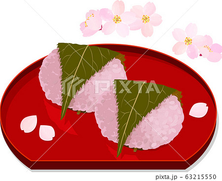 桜餅のイラスト素材 Pixta