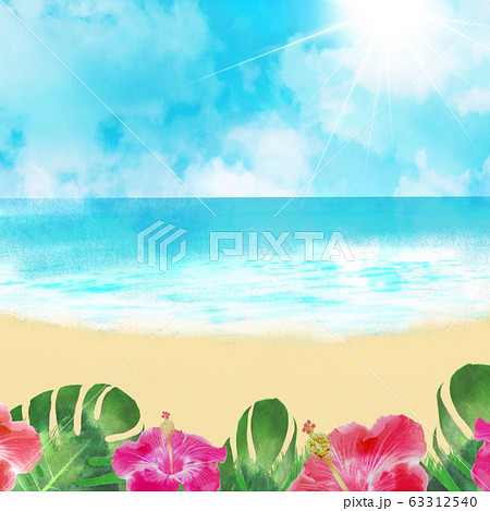 リゾート 背景のイラスト素材
