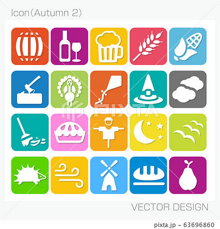 アイコン 秋 Autumn 2 Vector Designのイラスト素材