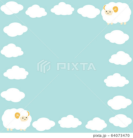 羊 ひつじ ヒツジ 壁紙の写真素材