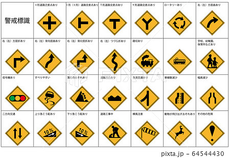 規制標識 道路標識 交通標識 マークのイラスト素材 規制標識 道路標識 交通標識 マークのイラスト素材
