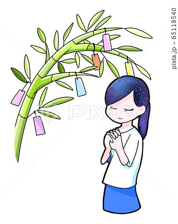 星に願いをのイラスト素材