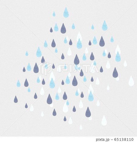 雨 しずく 6月 おしゃれのイラスト素材