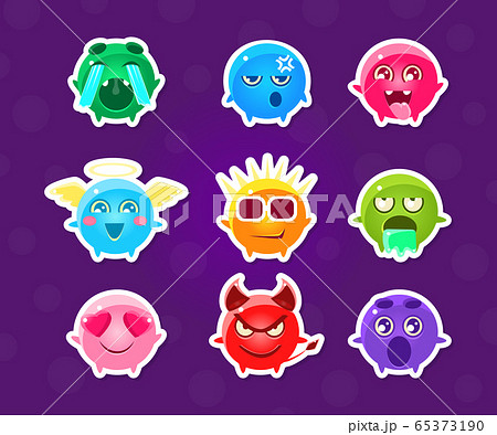 Monster Slime Coloring Page Colored Illustration - Stock Illustration  [93882005] - PIXTA