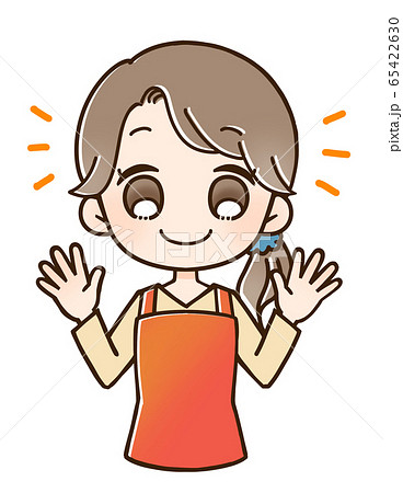 両手あげるのイラスト素材