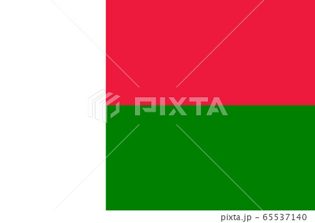 マダガスカル国旗の写真素材