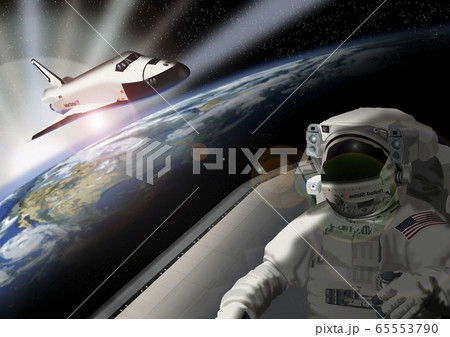 スペースシャトルのイラスト素材