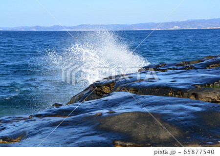 波飛沫の写真素材