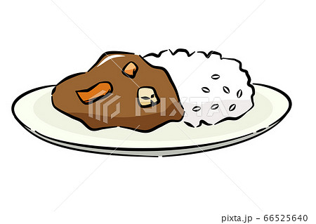 レトルトカレーのイラスト素材